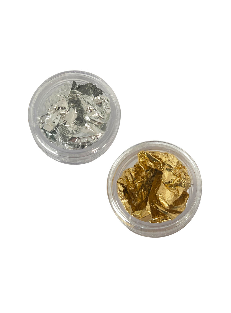 Set of Gold & Silver Foil Leaf