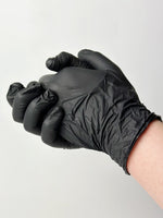 Chemical Resistant Black Nitrile Gloves - 100pcs