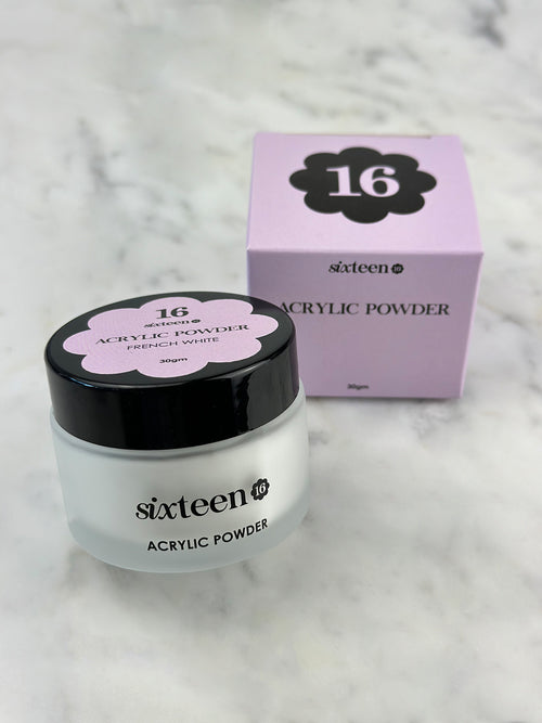 Sixteen French White Acrylic Powder 30gm