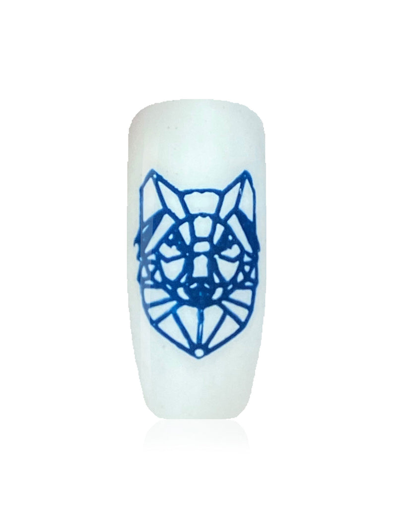 Custom Colour Stamping Gel - Denim Blue